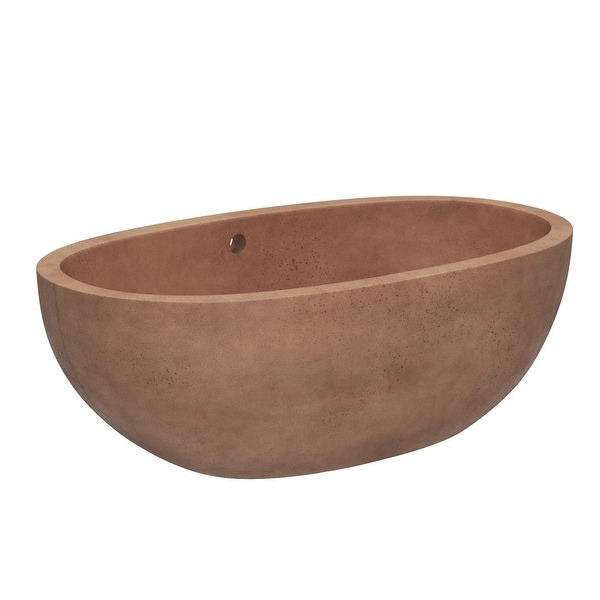 Avalon NativeStone Freestanding Soaking Tub - Bed Bath