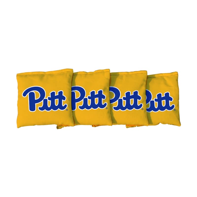 Pittsburgh Panthers Gold Cornhole Bags - All-Weather Resin Filled