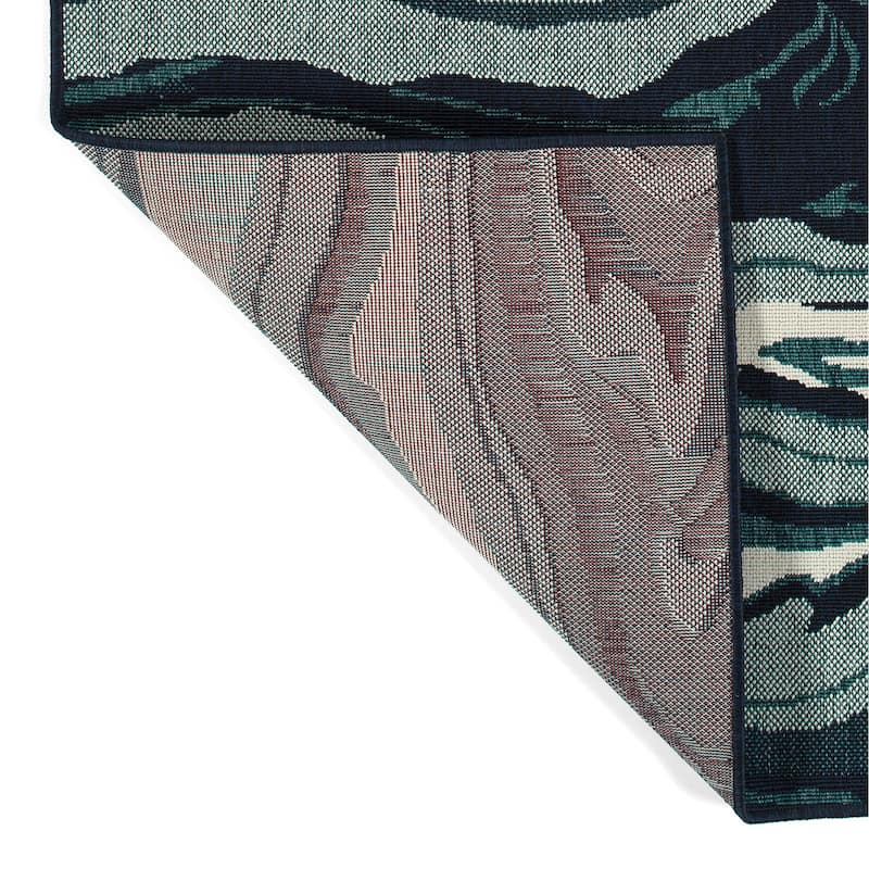 Modern Abstract Textured Cut Pile Rectangle Area Rug - 1.10x 3.7