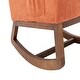 preview thumbnail 15 of 13, Modern Accent Rocking Chair , Upholstered Tall Back Accent Armchair Nursery Glider Rocker