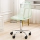 preview thumbnail 16 of 62, Acrylic Swivel adjustable height Armless Home office Rolling Chair Green