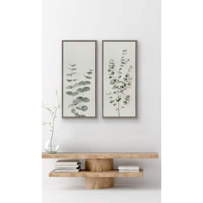 Kate and Laurel Sylvie Eucalyptus Canvas by The Creative Bunch Studio