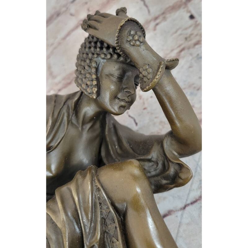 Ankara Imitative Snake Dancer Art Deco Nouveau Bronze Sculpture Signed J.R. Colinet