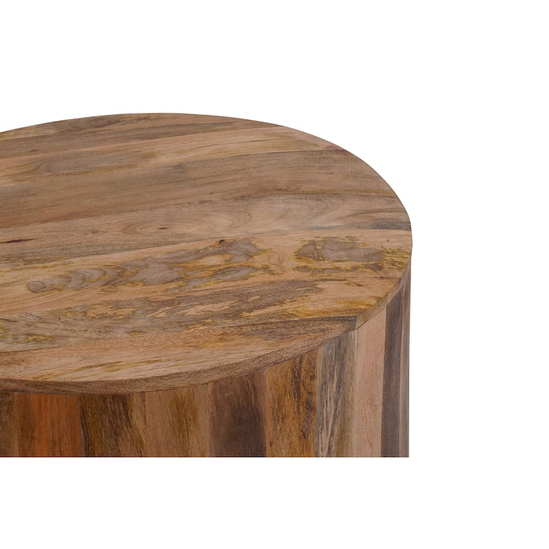 Carolina Living Krissa 30" Round Mango Wood Coffee Table