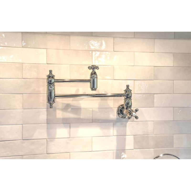 Kingston Brass Restoration Wall Mount Pot Filler Kitchen Faucet
