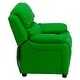preview thumbnail 33 of 106, Deluxe Padded Contemporary Kids Recliner with Storage Arms