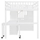 preview thumbnail 9 of 55, Full Loft Bed with Stairs, Built-in Desk & 5-in-1 Storage