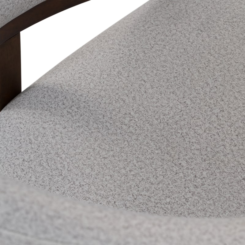 Truman Mid-Century Modern Grey & Walnut Counter Chair (Set of 2)