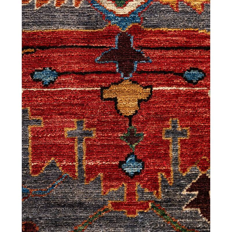 Serapi One-of-a-Kind Hand-Knotted Area Rug - Gray - 9' 3" x 11' 9"