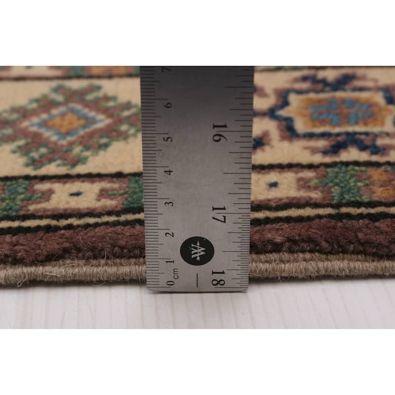 ECARPETGALLERY Hand-knotted Uzbek Ghazni Brown Wool Rug - 2'8 x 3'11