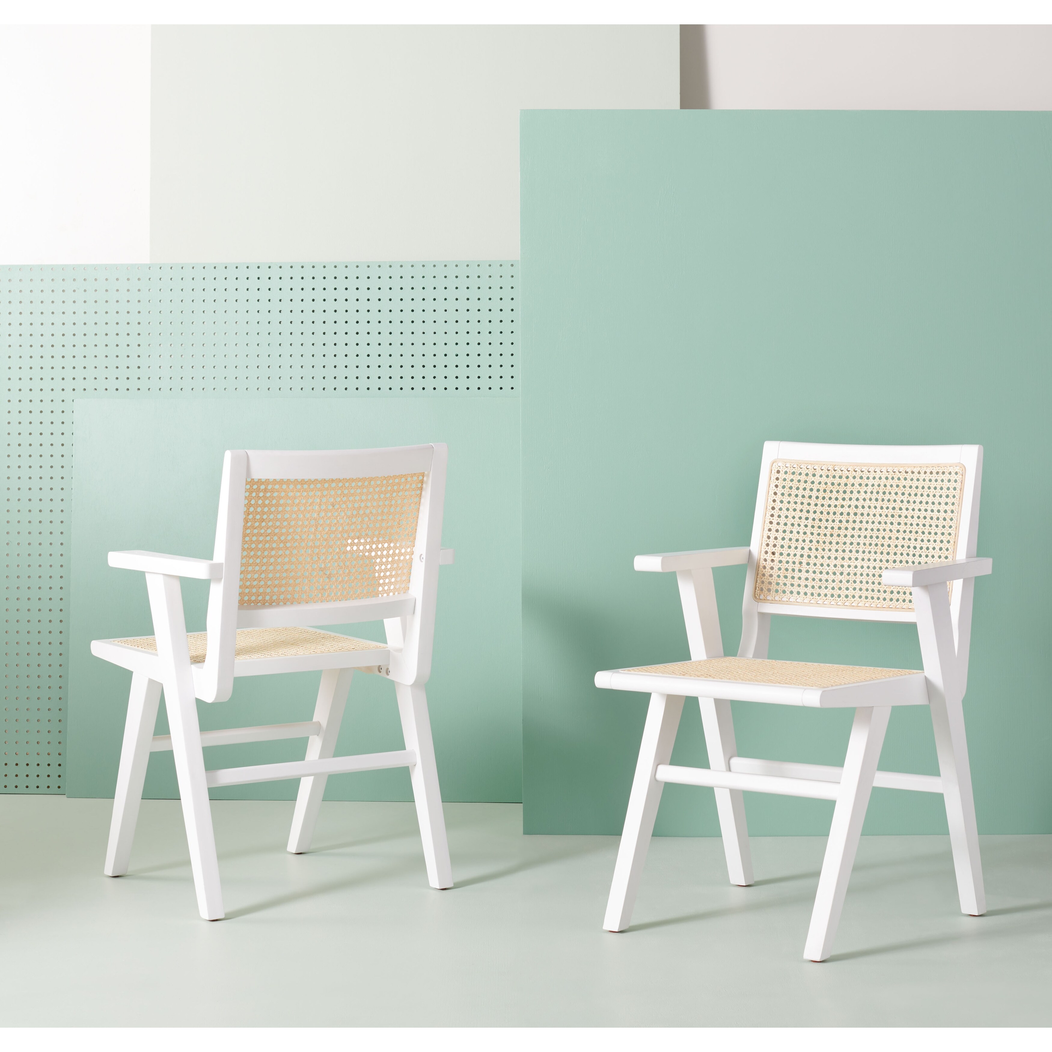 Safavieh couture hattie french cane dining chair sales
