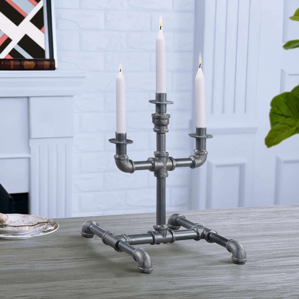 Mankato Sandy Grey Candleholder