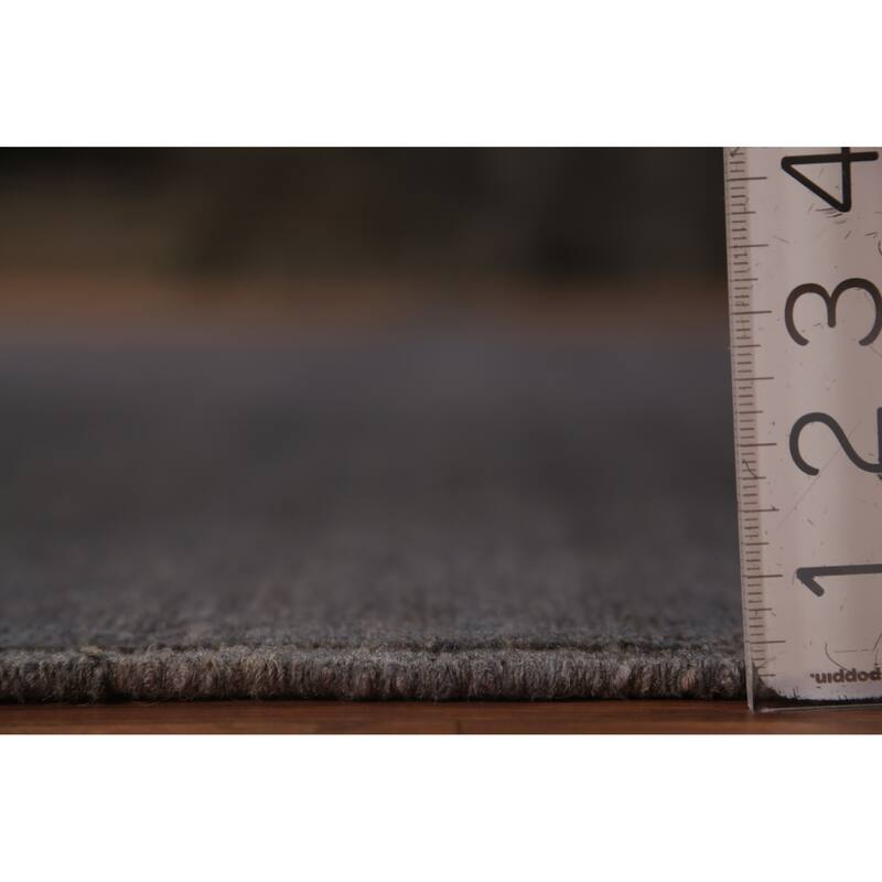Gray Gabbeh Oriental Area Rug Hand-Knotted Wool Carpet - 6'11" x 9'5"