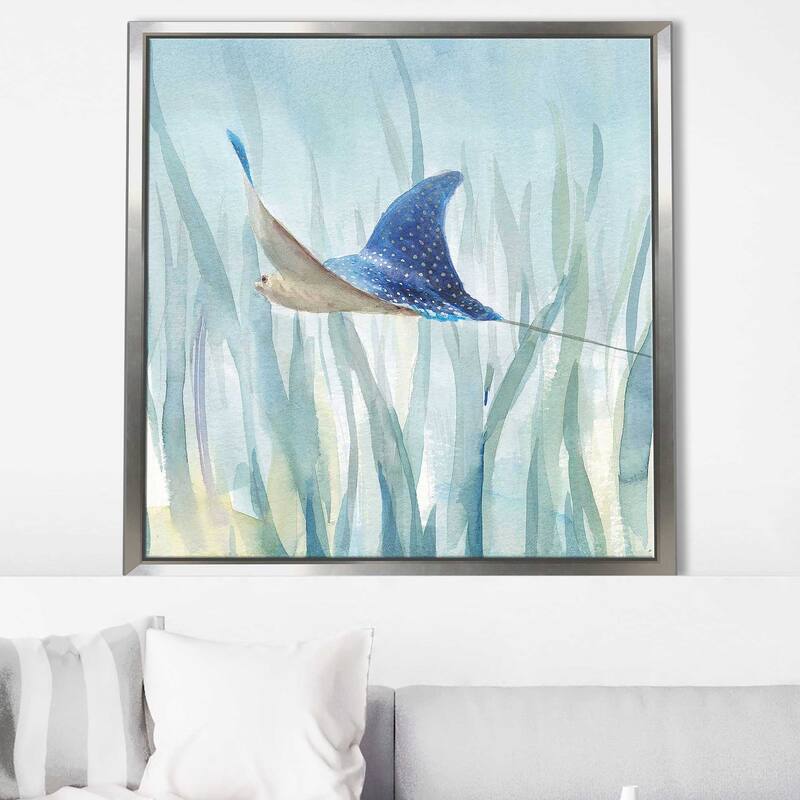 "Undersea Ray" Print on Floating Canvas