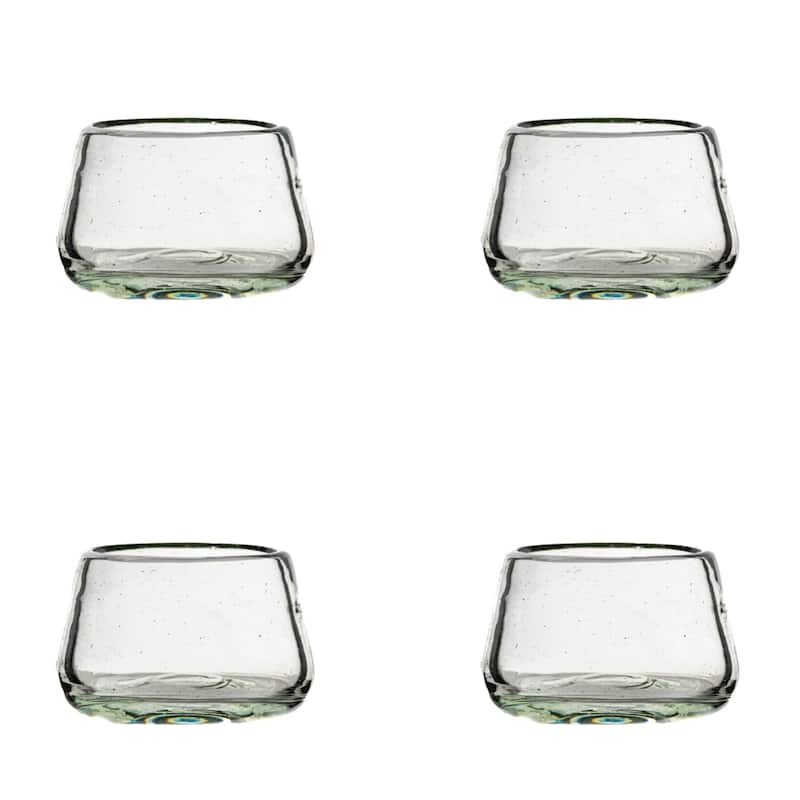 10 Strawberry Street La Ruta Tequila Taster Copita Handblown Mexican Glass, set of 4 - 4 oz. Tequila Taster Copita - Clear