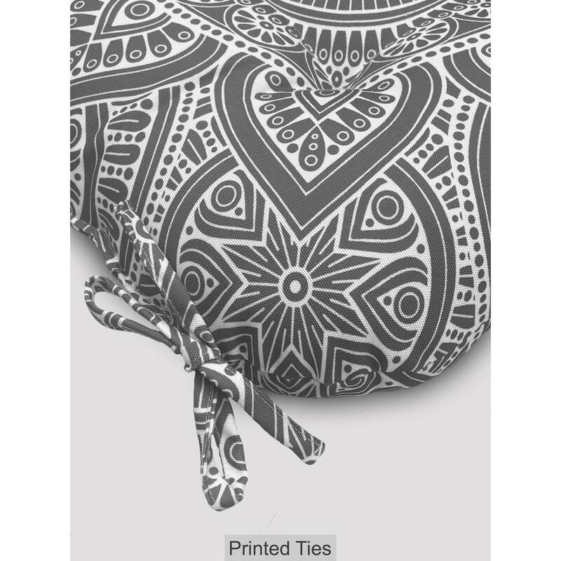 Waterproof Indoor Outdoor Chair Seat Pads Cushion – 19x19 Inches with ties | Set of 2