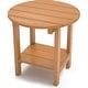 preview thumbnail 9 of 11, WINSOON All Weather HIPS Outdoor Side Tables 2-Tier Adirondack Tables End Tables Teak