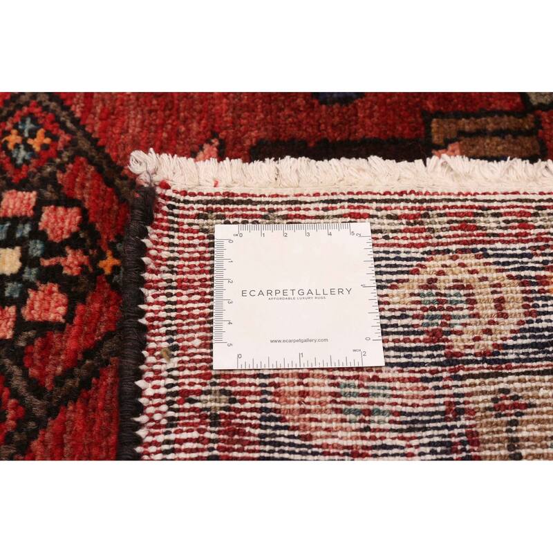 ECARPETGALLERY Hand-knotted Andelz Red Wool Rug - 3'6 x 9'10