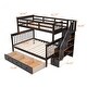 preview thumbnail 43 of 58, Versatile Stairway Kids Bunk Bed - Twin Over Full