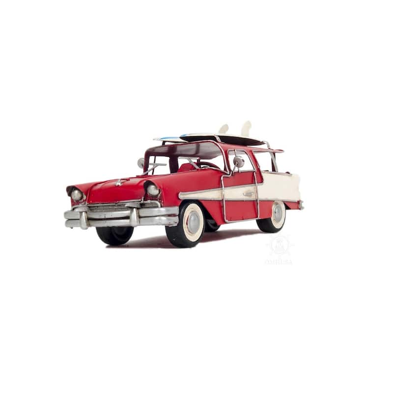 c1957 Red Ford Country Squire Station Wagon Sculpture
