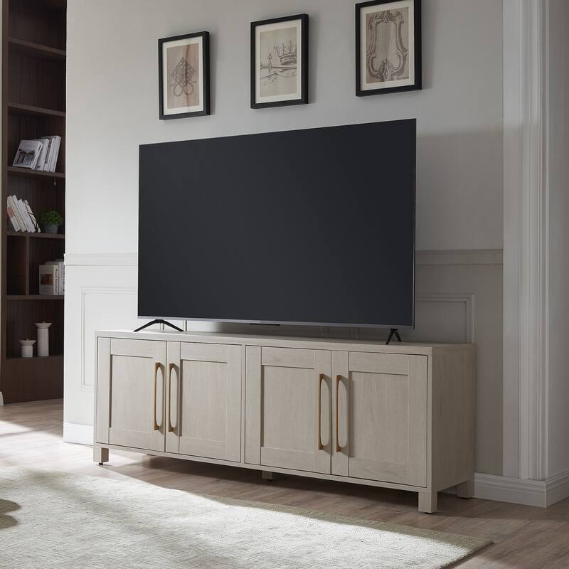 Chabot Rectangular TV Stand for TV's up to 75" - Alder White