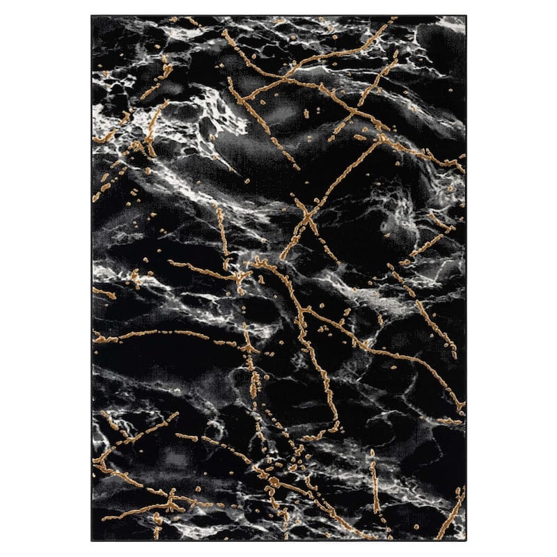 Luxe Weavers Marble Abstract Living Room Rug, Stain-Resistant Carpet