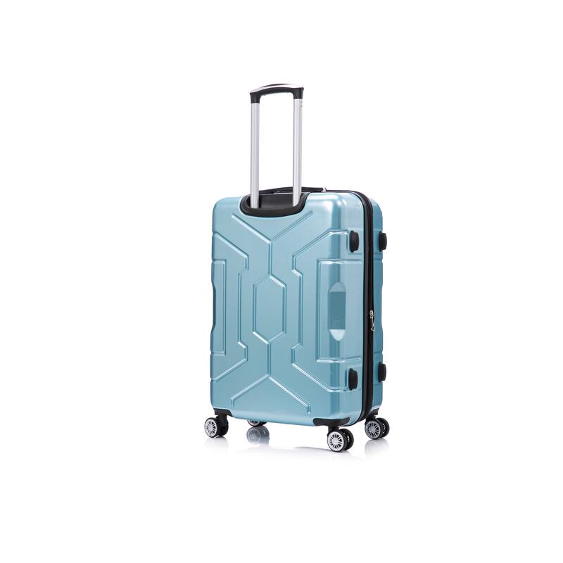 3 Piece Technology PC Hardshell Lightweight Durable Suitcase with Rotating Wheels and Adjustable Ergonomic Telescopic Handle