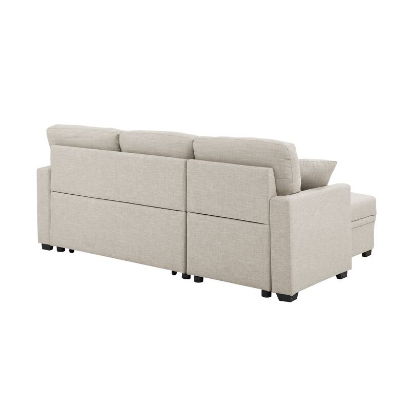 Modular Storage Sleeper Sofa - 54" D x 83" W x 35" H