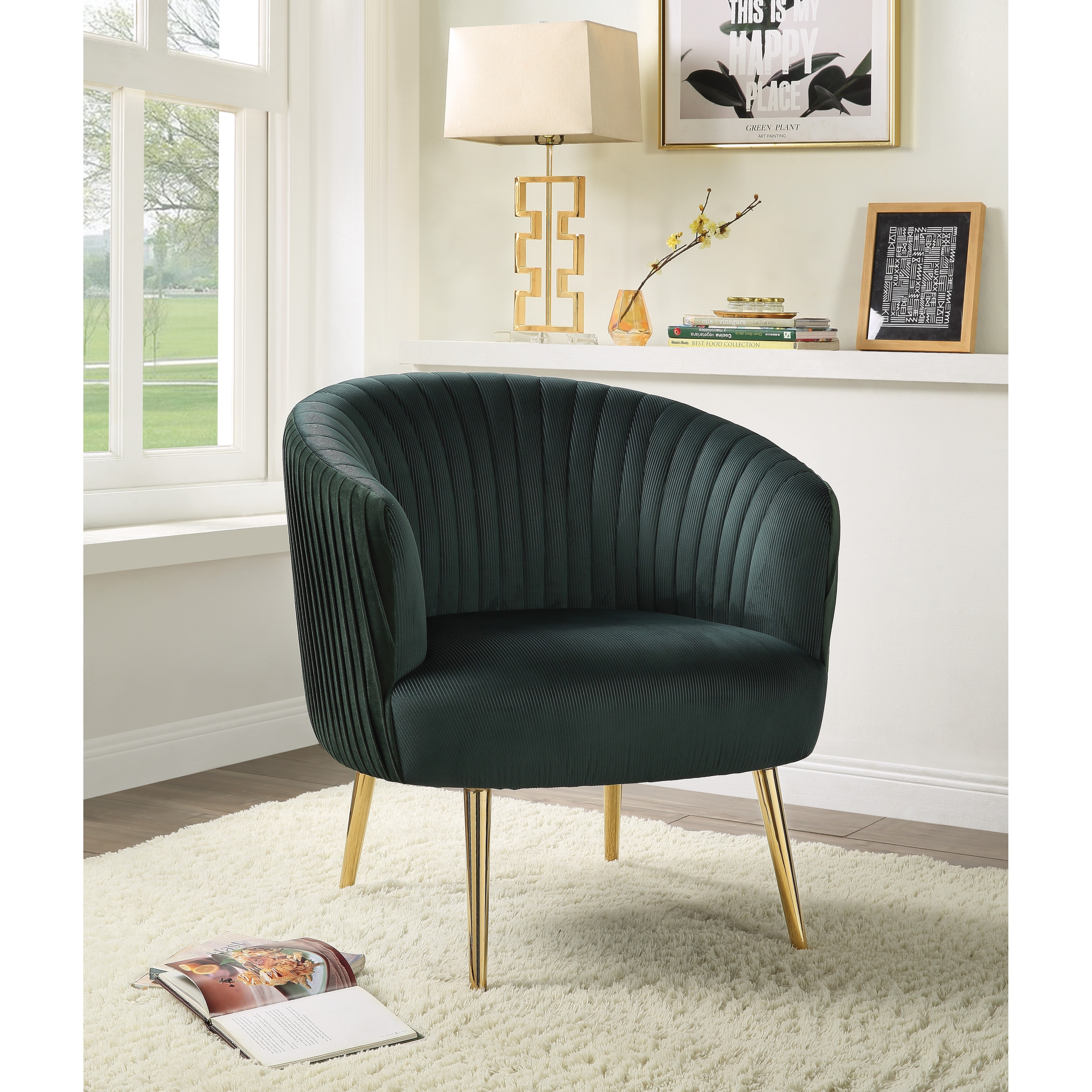 Emory barrel best sale chair with ottoman