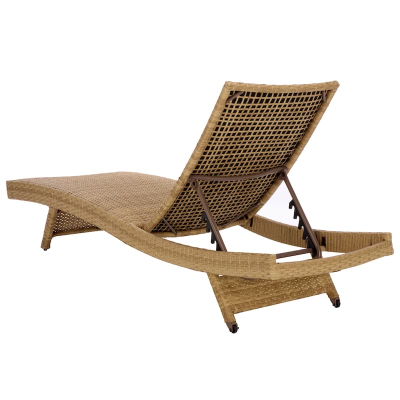 SAFAVIEH Outdoor Living Alex Quick Dry Foam Lounger - 78"W x 26"D x 15"H