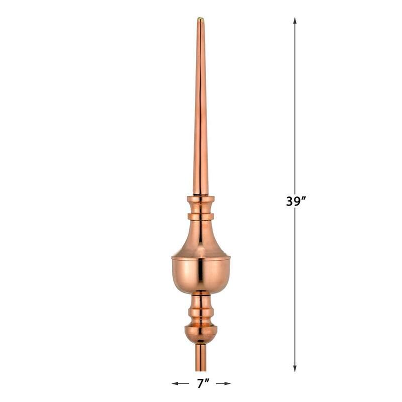 Victoria Polished Copper Roof Finial