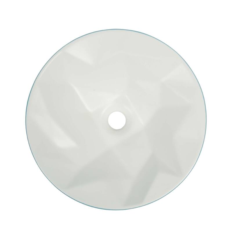 Fine Fixtures 16 inch Round Ceramic Vessel Bathroom Sink