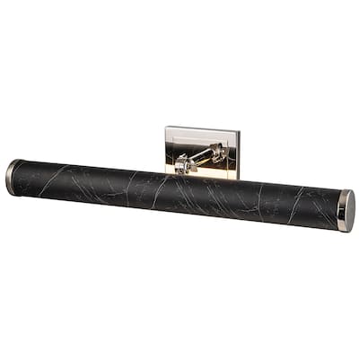 Coates Large Picture Light in Black Marble - 4"h x 26"w x 7"d