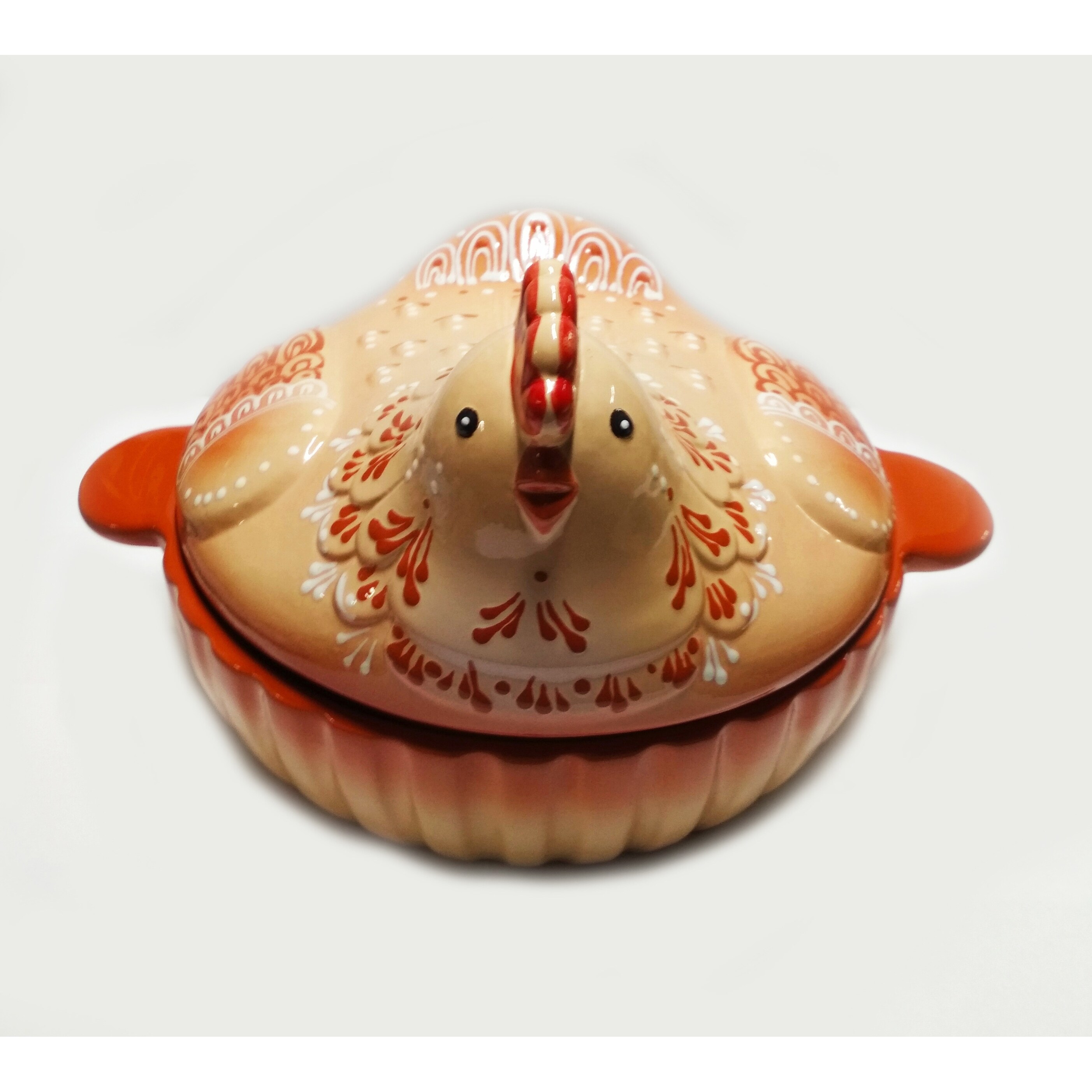 >Stp Goods 11 Chicken Shaped Stoneware Baking Dish Overstock 32181348