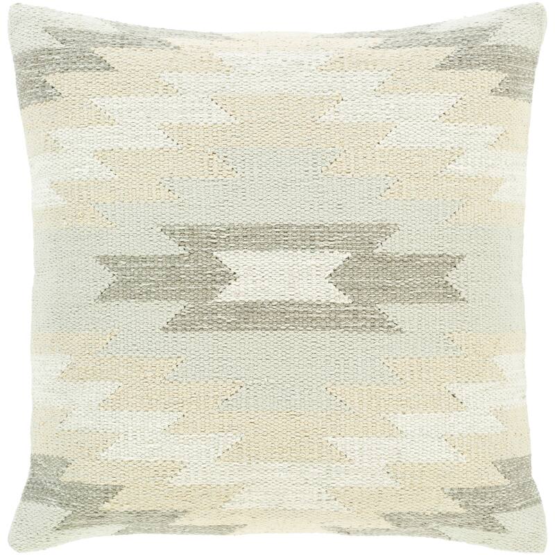 The Curated Nomad Shannon Handwoven Southwestern 18-inch Throw Pillow with Poly or Down Fill