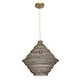 preview thumbnail 4 of 9, Uttermost Sigh Woven Brass 1 Light Pendant - N/A