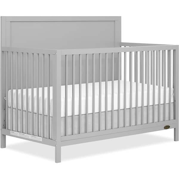 slide 2 of 5, Dream On Me Dillian 5-in-1 Convertible Crib, JPMA & Greenguard Gold Certified - Pebble Grey Pebble Grey