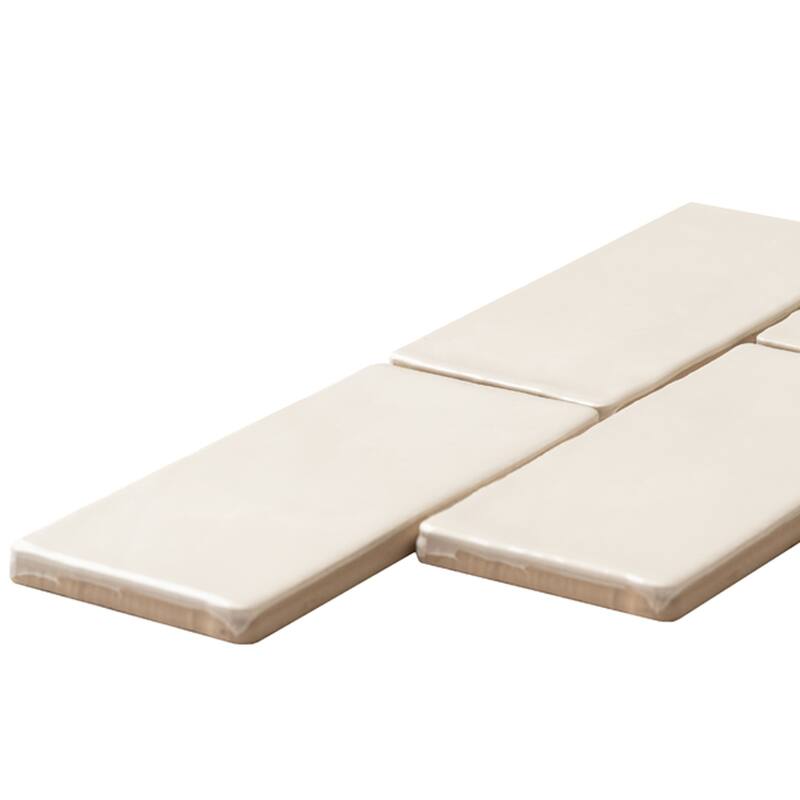 The Tile Life Talavera 3x6 Biscuit Ceramic Subway Wall Tile - Case of 48 (5.97 Sq. ft.)