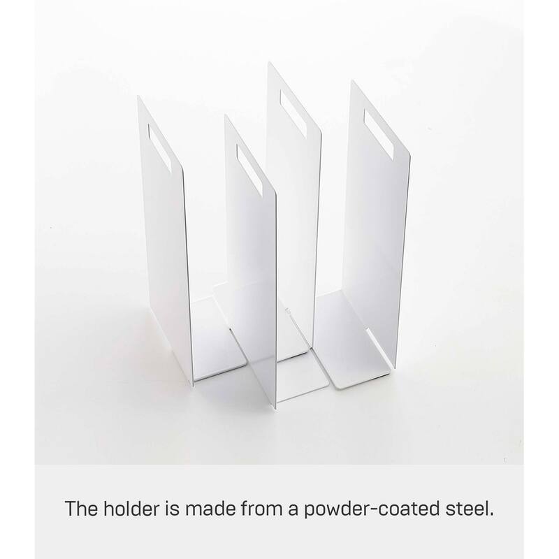Yamazaki Home Towel Storage Organizer, Steel - L 5.71 x W 5.71 x H 11.81 inches