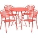 preview thumbnail 20 of 23, 30-in. Round Steel Folding Patio Table Set w/ 4 Chairs