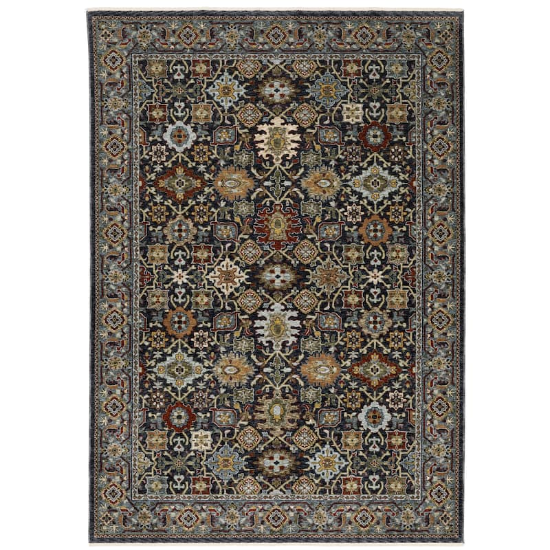 Style Haven Amelie Persian Panel Blue/ Multi Indoor Area Rug