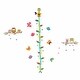 preview thumbnail 4 of 4, Walplus Floral Owl Tree Butterfly Height Chart Kids Wall Sticker Decal