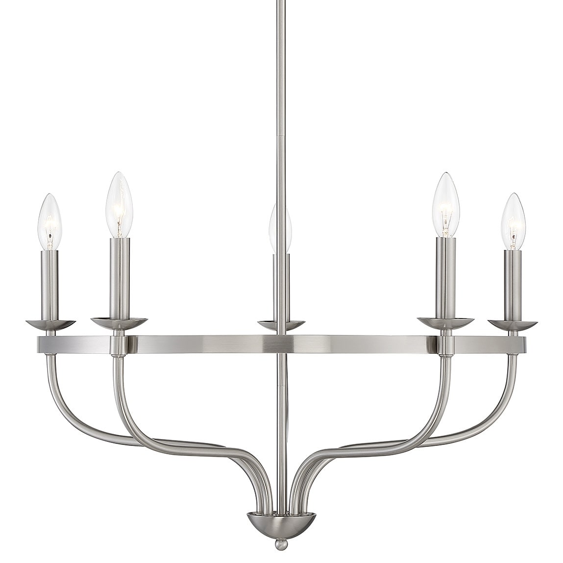 Meridian M10087 5 Light 27" Wide Taper Candle Style Chandelier