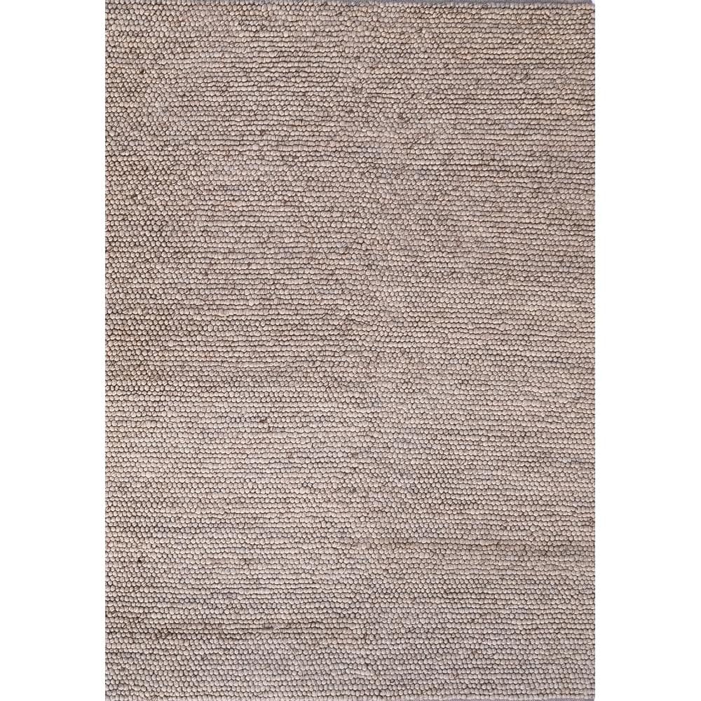 Domani Clouds Contemporary Hand-Knotted Warm Neutrals Heathered Rug