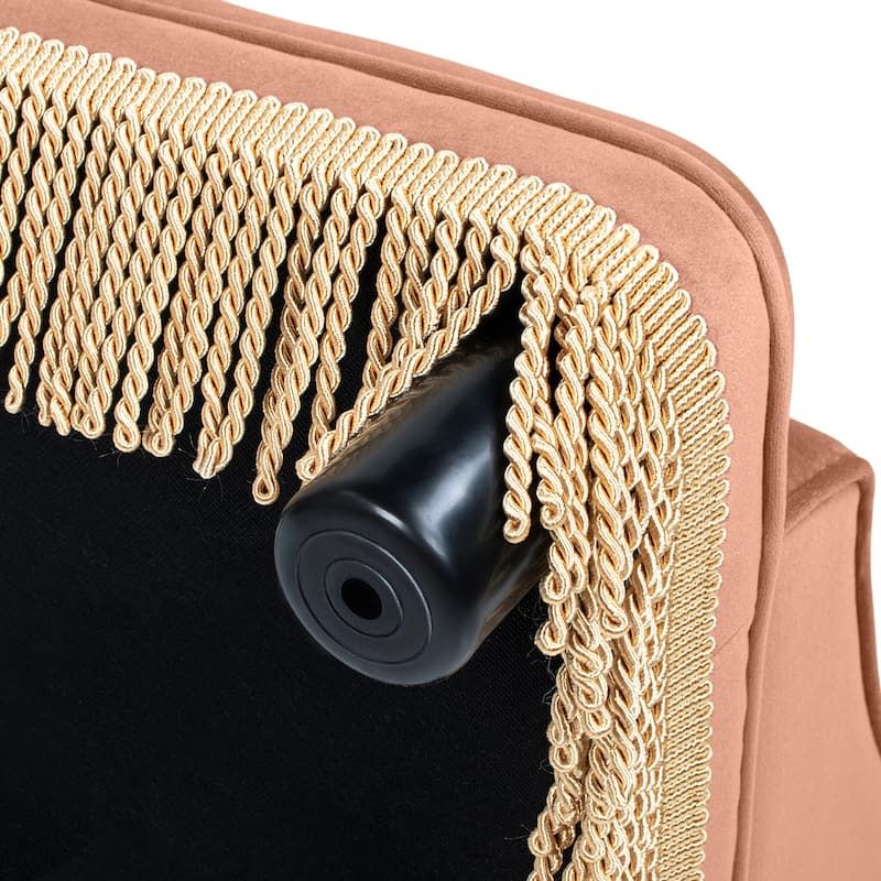 Jennifer Taylor Home Duchess 33" Medium Princess Pet Bed Sofa with Fringe Skirt