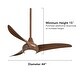 preview thumbnail 13 of 17, Minka Aire Light Wave 3 Blade 44 Inch Ceiling Fan With LED Light Kit