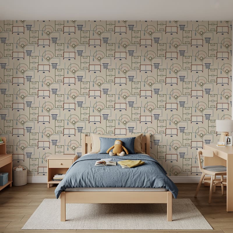 Veer Decor Sports Play Zone Peel and Stick Wallpaper