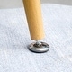preview thumbnail 5 of 4, Rectangular Clear Tempered Glass Dining Table with Metal Legs