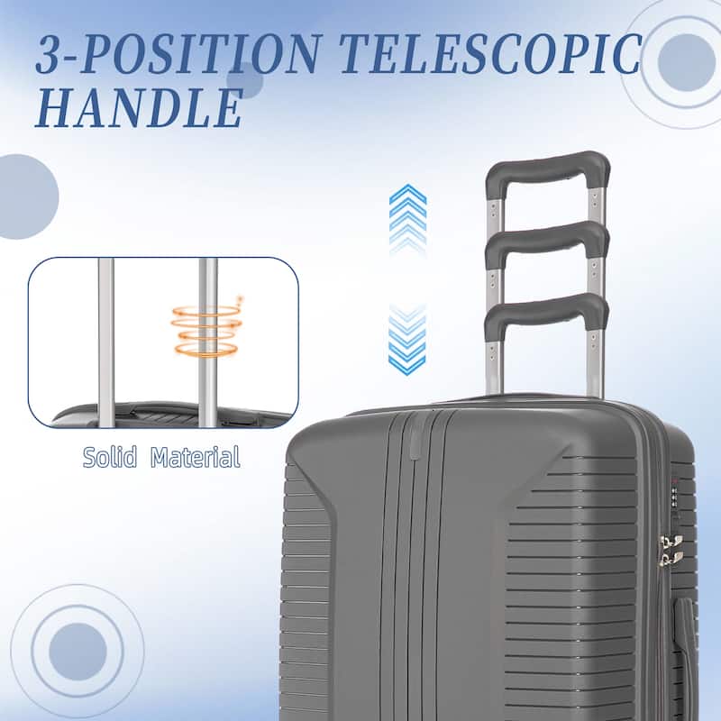 3-Piece, Modern Luggage Sets, Multi-functional Luggage with Spinner Spinner and Combination Lock, for Boarding Travel