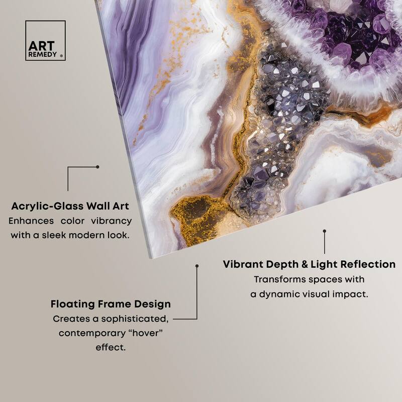 Amethystine Dream II Acrylic by Art Remedy, Ready to Hang